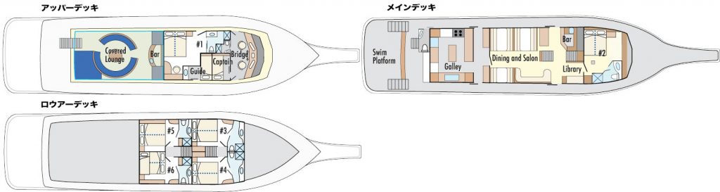 レイナシルビア号　ガラパゴスクルーズ